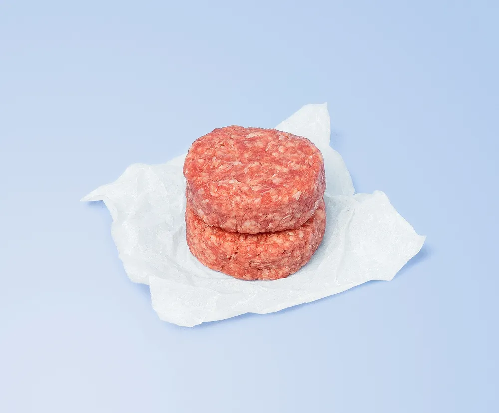 Hamburgers 'dry aged'