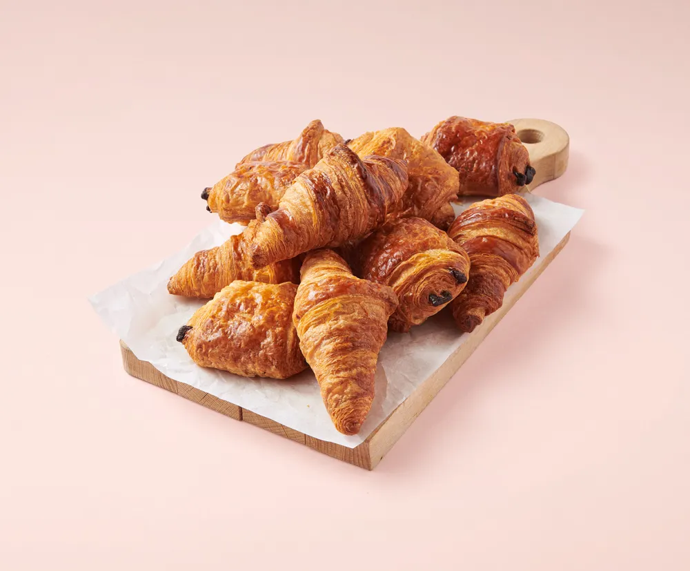 Kleine croissants & pains au chocolat