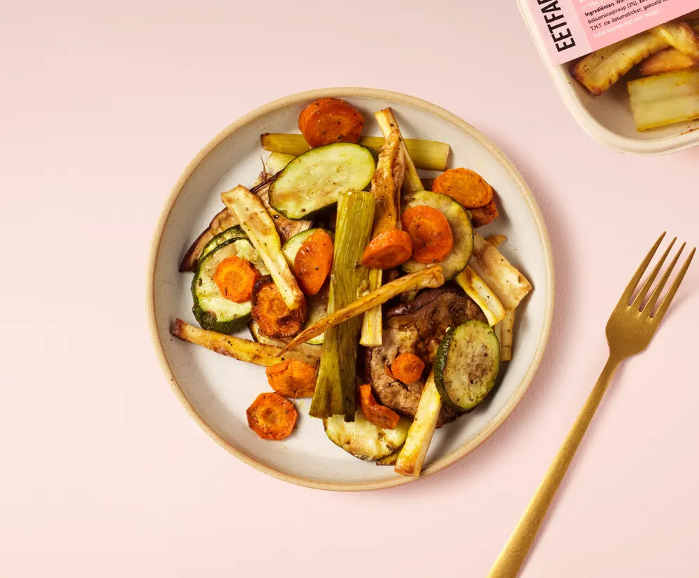 Seizoensgroenten met balsamico
