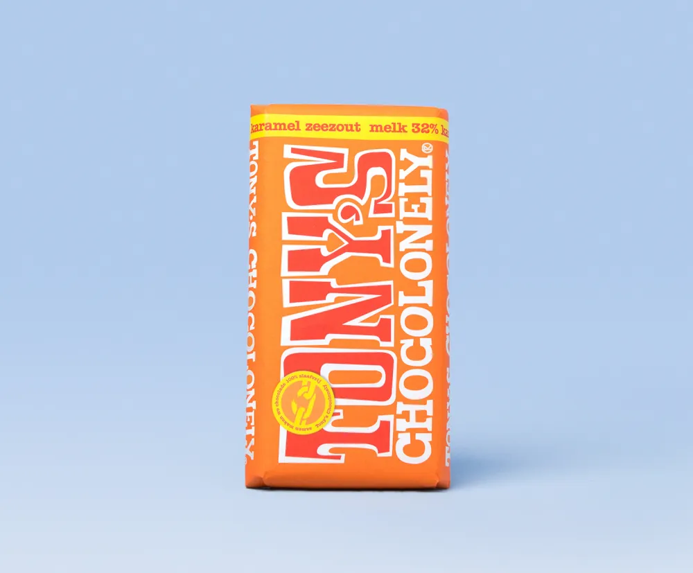 Melkchocolade 32% karamel-zeezout
